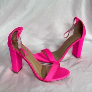 Wild Diva Lounge Pink High Heel Sandals